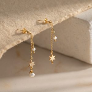 Starlight Pearl Drop Earrings